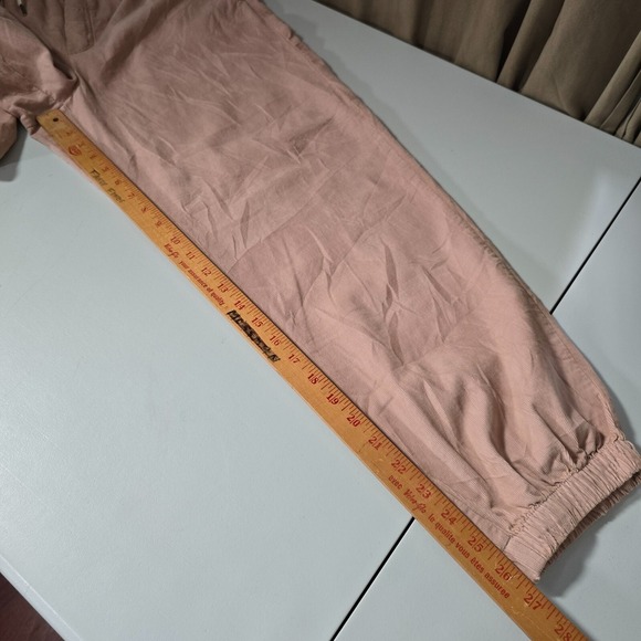 American Eagle Joggers Womens Large Pink Corduroy Stretch Drawstring Pull On‎ - Picture 14 of 15